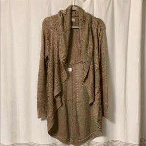 Long draped cardigan